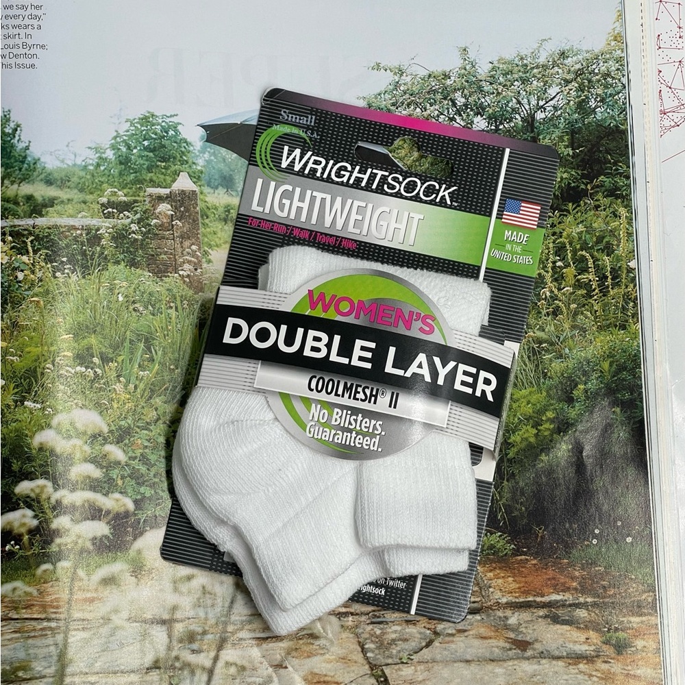 NWT WRIGHTSOCK COOLMESH II CUSHION TAB ANTI BLISTER SYSTEM Socks